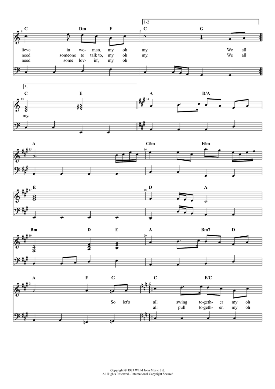 My Oh My Piano Solo scores gallery preview page 3