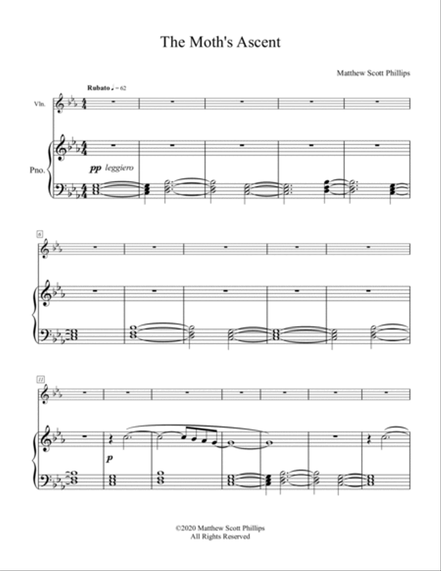 The Moth's Ascent Violin Solo scores gallery preview page 3