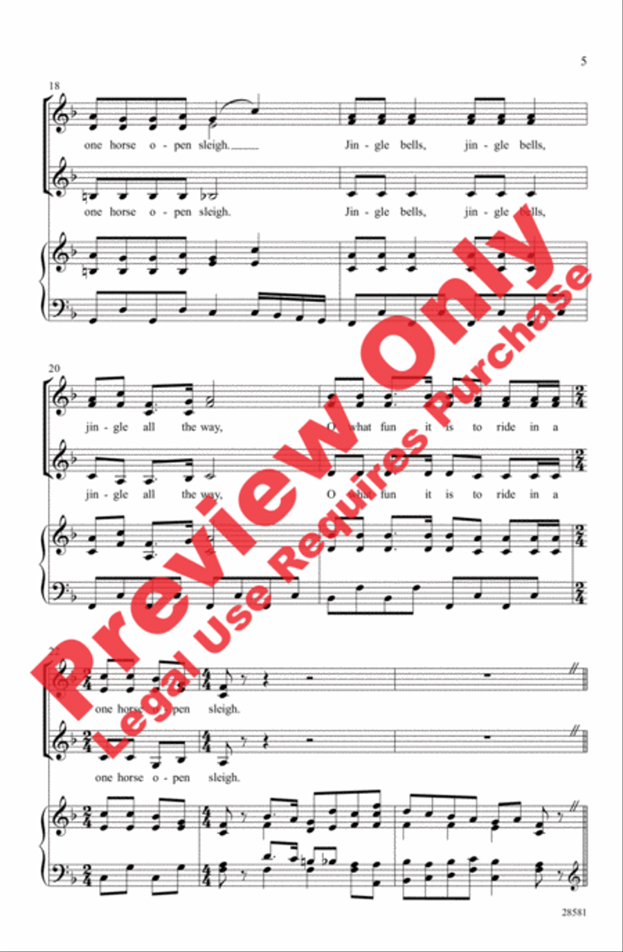 Nutcracker Jingles Women's Choir scores gallery preview page 4