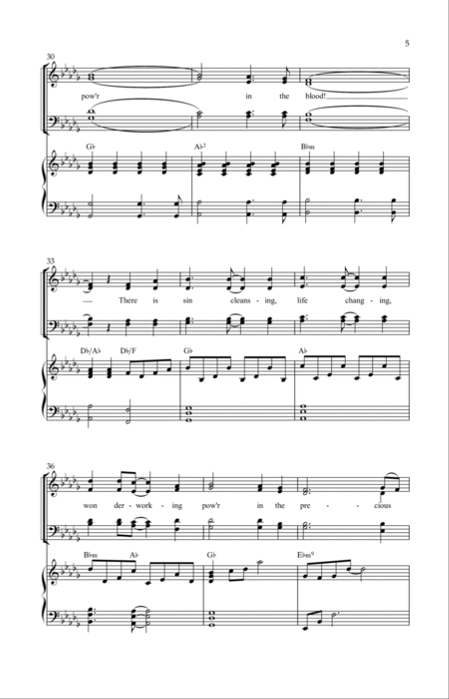 Wonder Working Power 4-Part scores gallery preview page 5