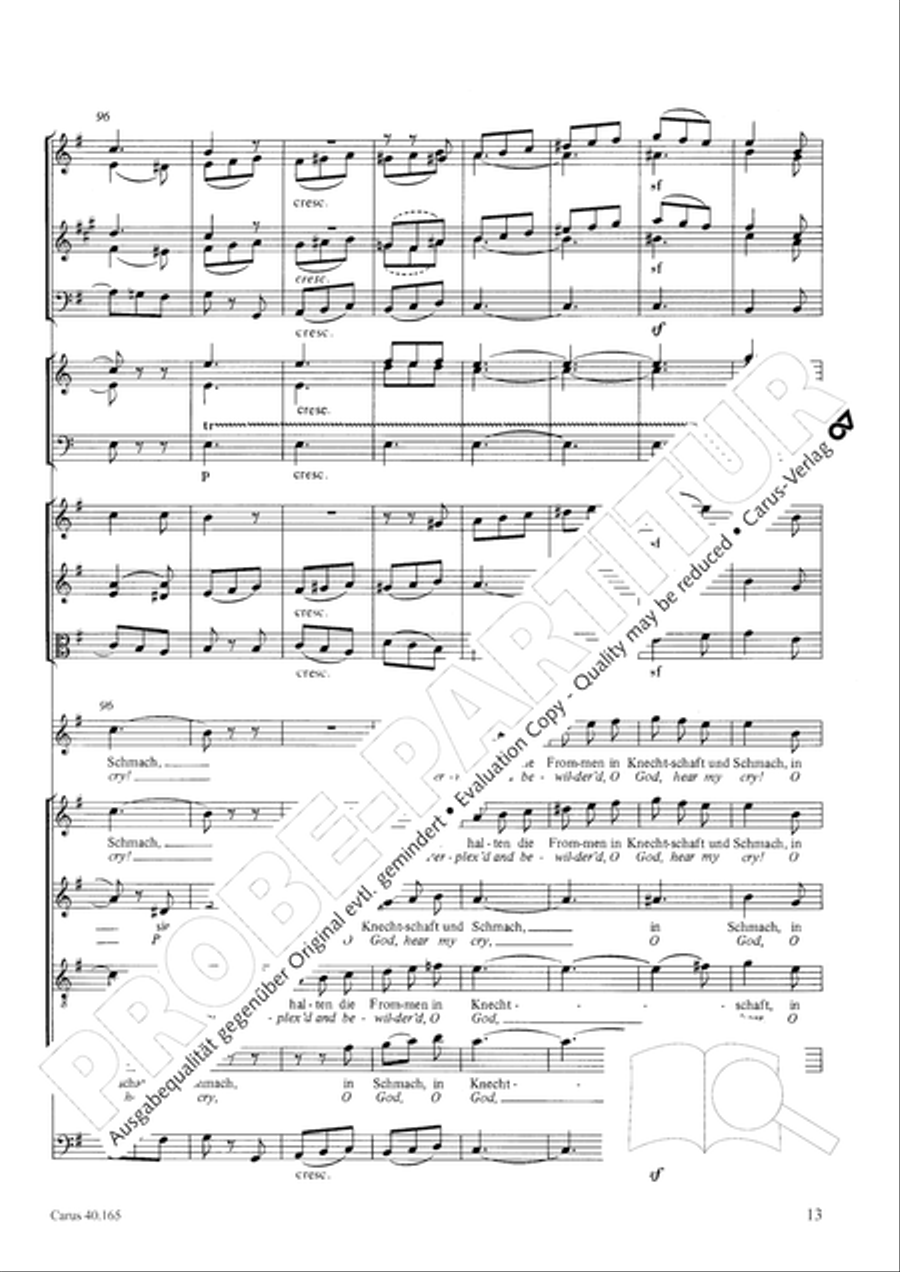 Hor mein Bitten (2 Fassungen) Score scores gallery preview page 24