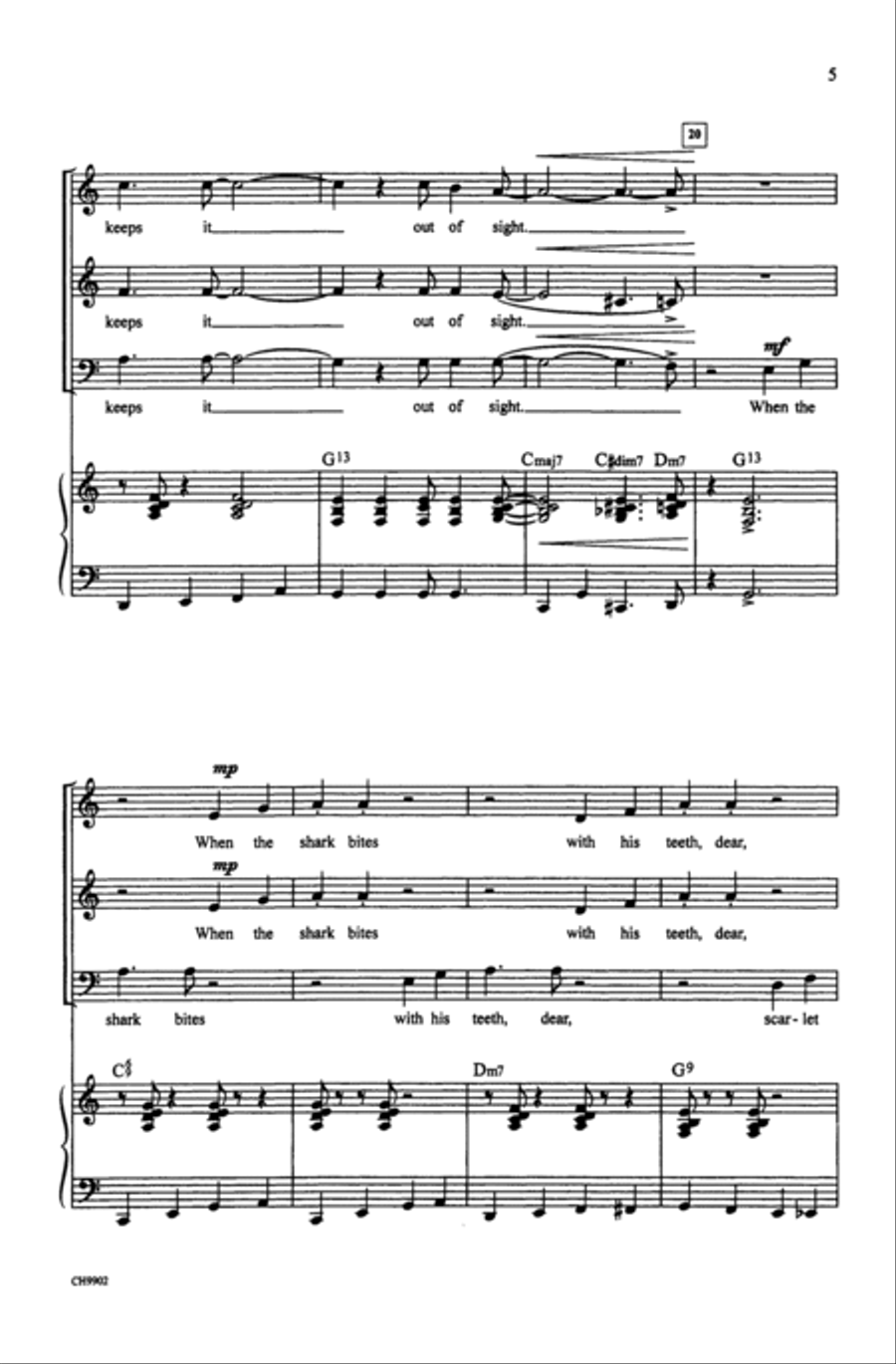 Mack the Knife 3-Part scores gallery preview page 4