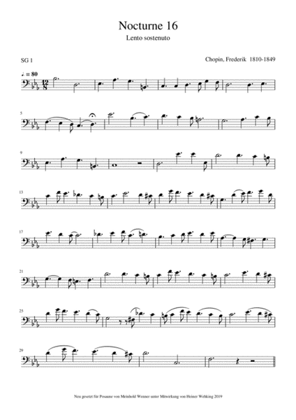 Trombone Solo Posaune Pieces Komponist born 1809-1810 - 14 Pieces Trombone Solo Posaune Soli Stü