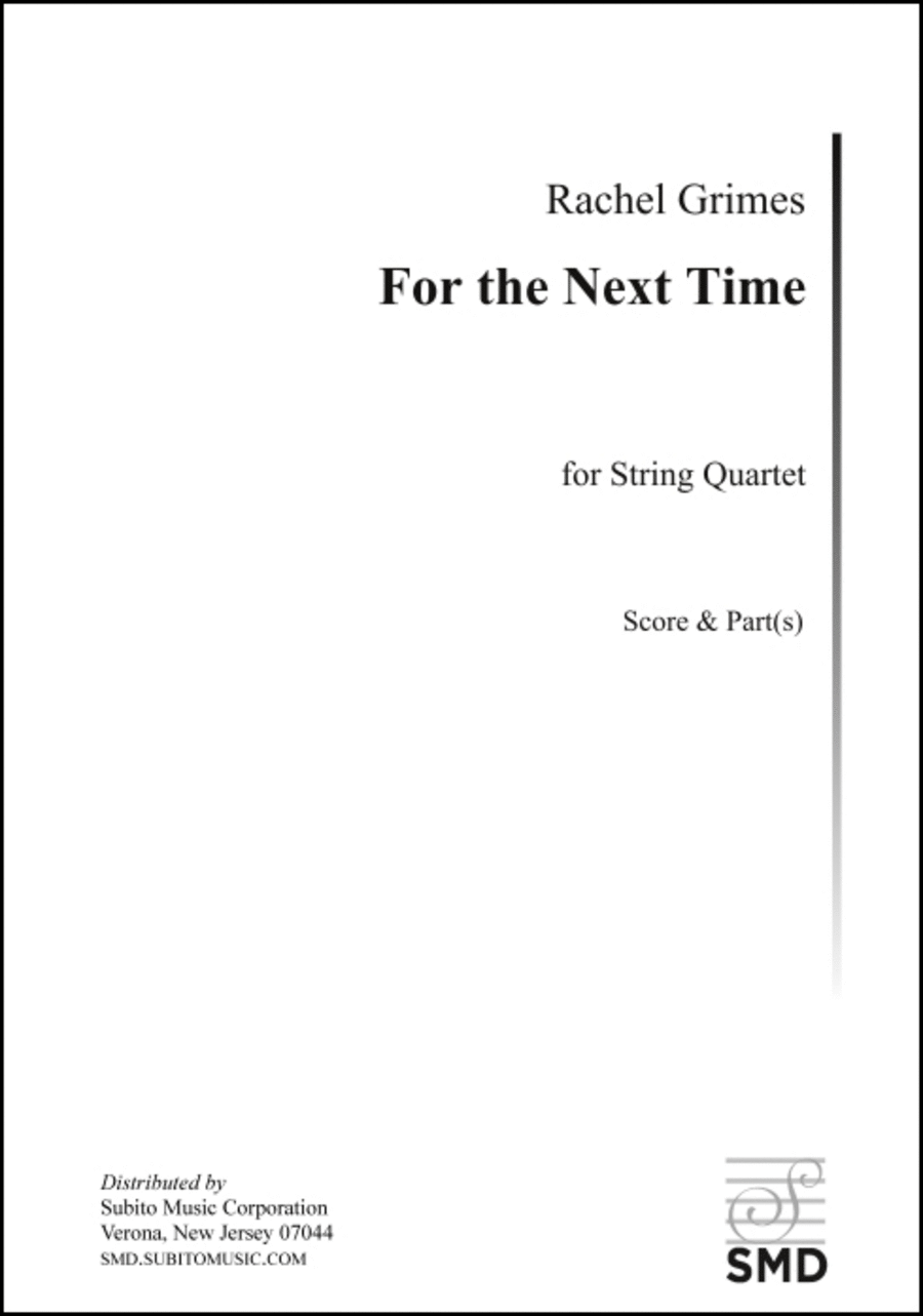 For the Next Time String Quartet scores gallery preview page 1
