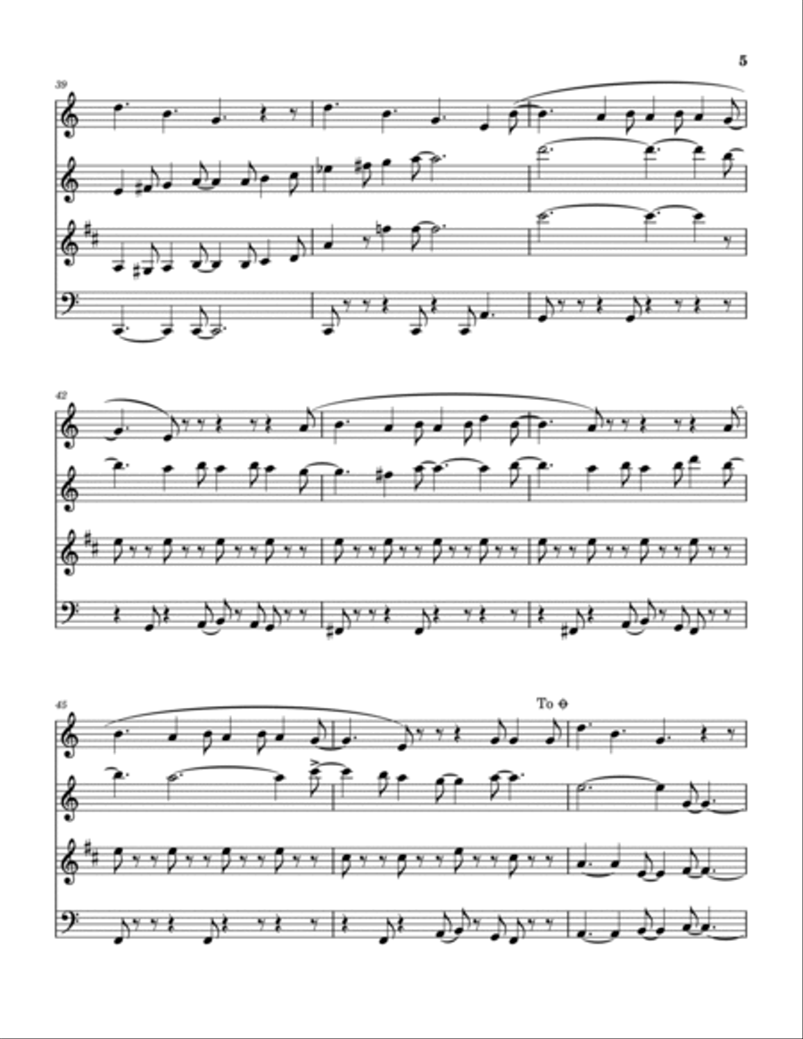 Christmas Time With You Woodwind Quartet scores gallery preview page 6