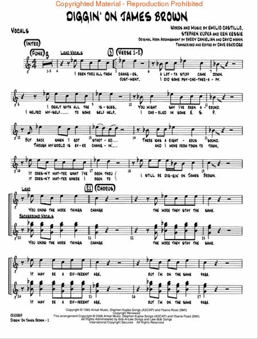 Tower of Power – Diggin' On James Brown Jazz Ensemble scores gallery preview page 3