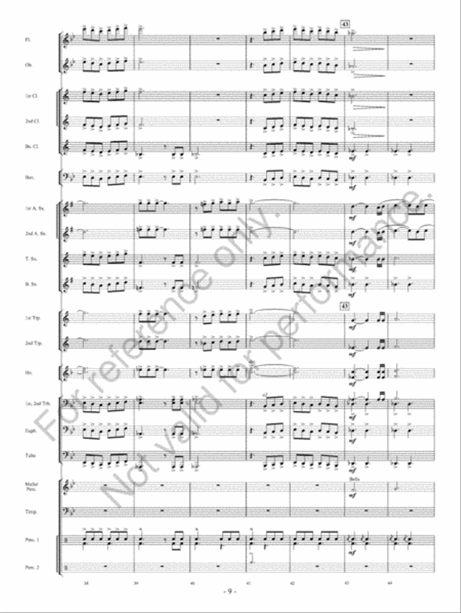 Beyond Bold Horizons Concert Band scores gallery preview page 10