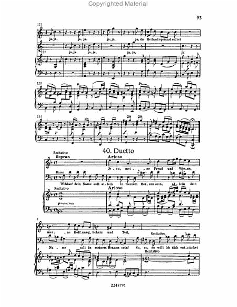 Christmas Oratorio, BWV 248 Choir scores gallery preview page 92