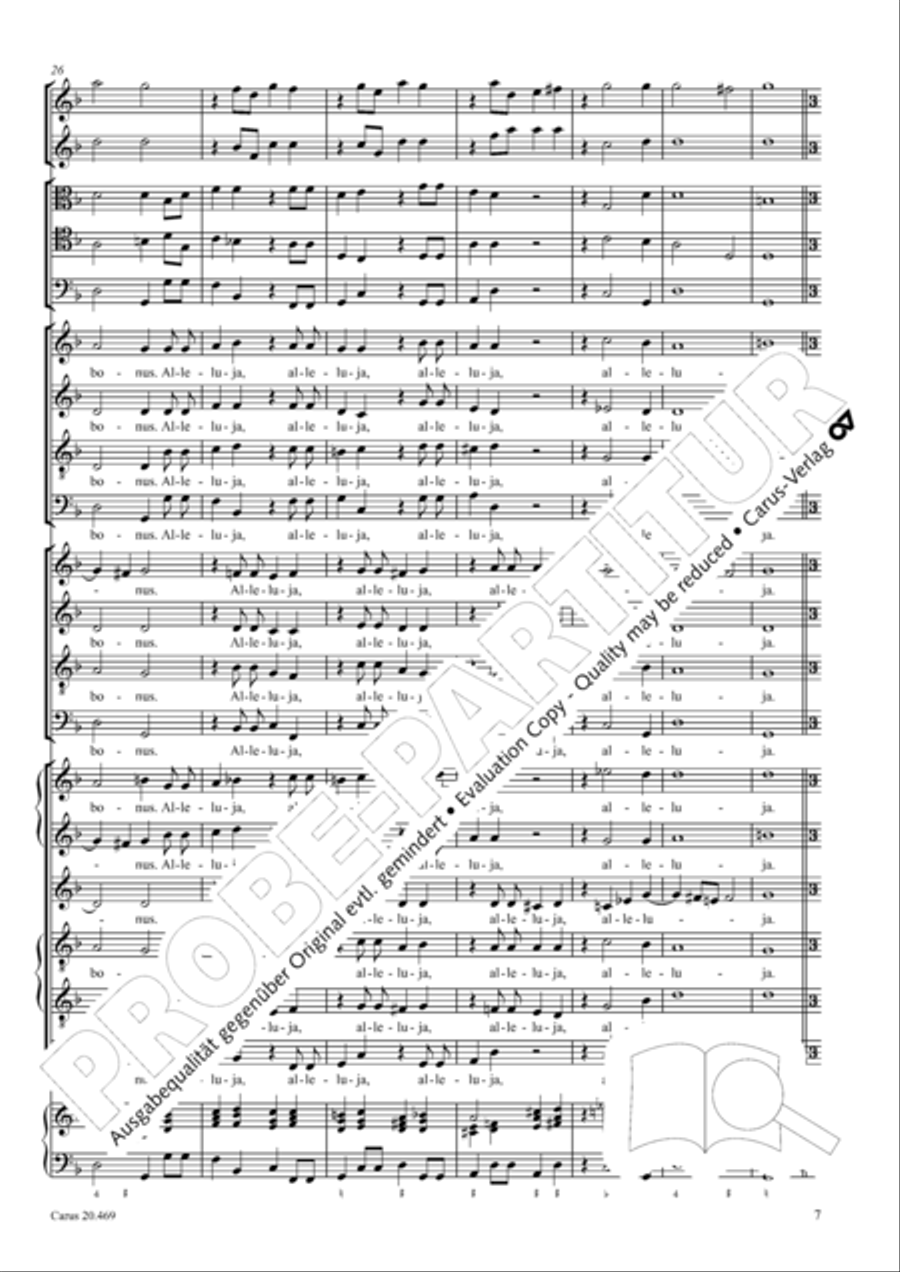 Surrexit pastor bonus (The shepherd blest is risen) 4-Part scores gallery preview page 8