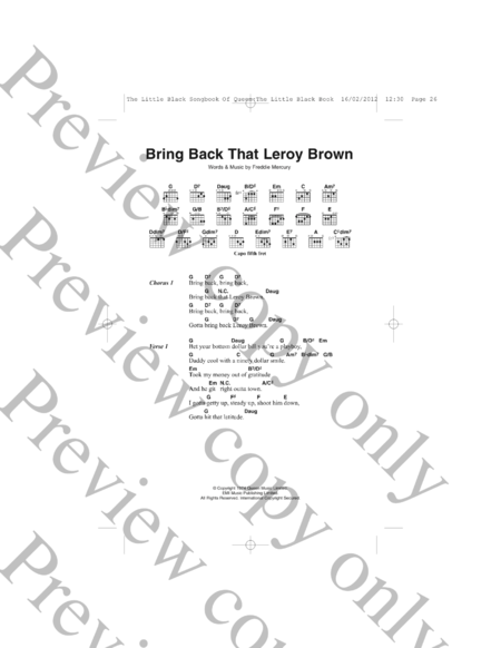 Bring Back That Leroy Brown