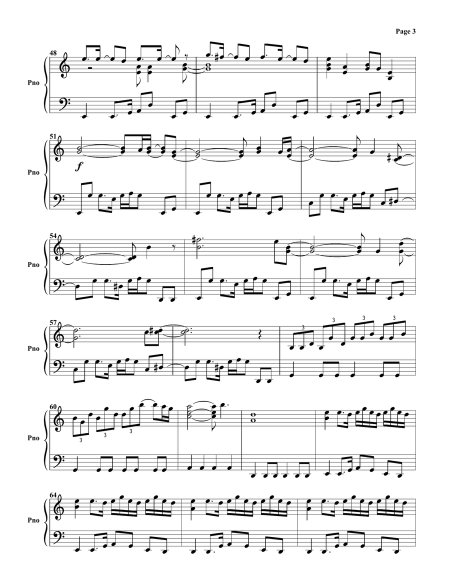 You Don't Fool Me Piano Solo scores gallery preview page 3