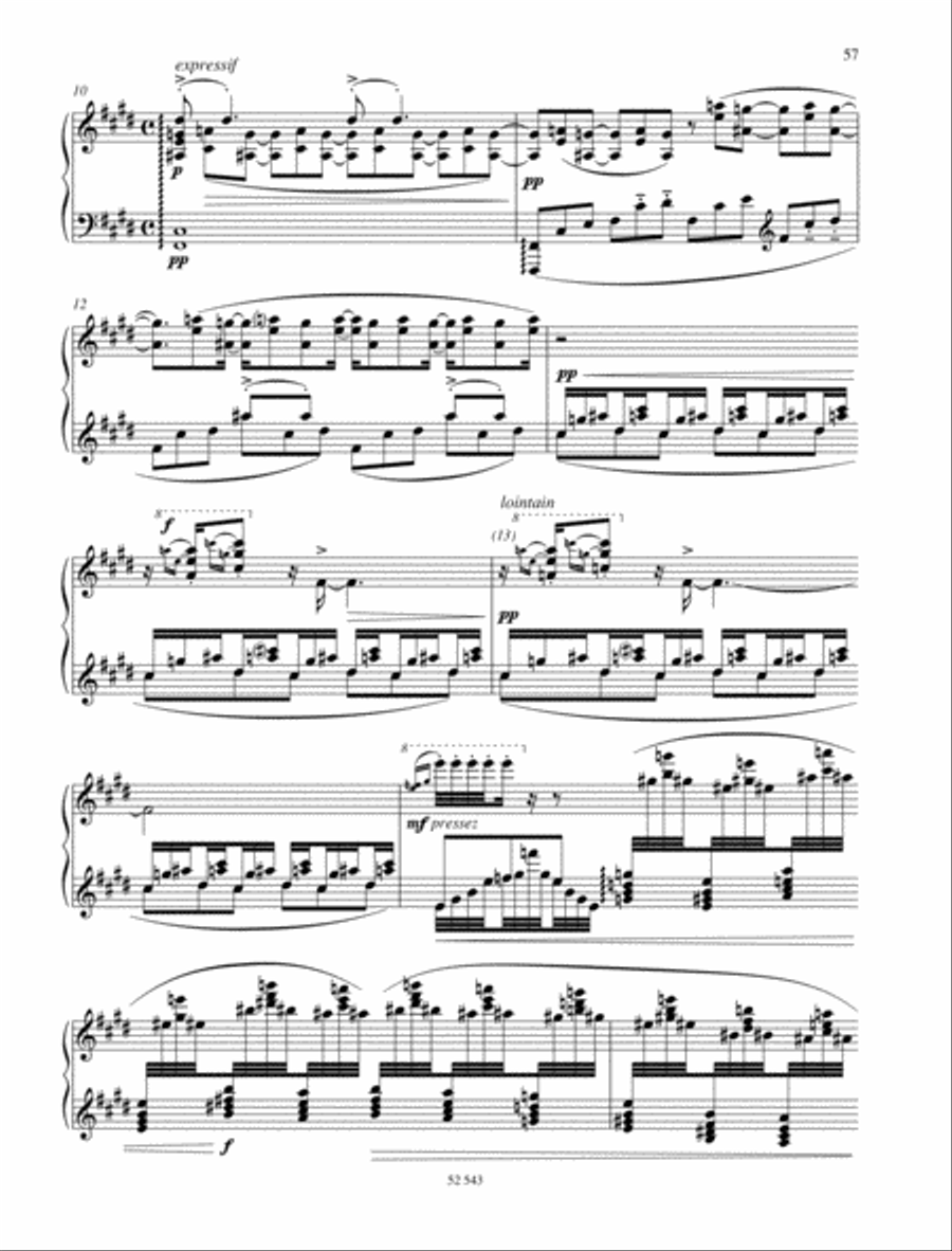 Oiseaux tristes Piano Solo scores gallery preview page 2