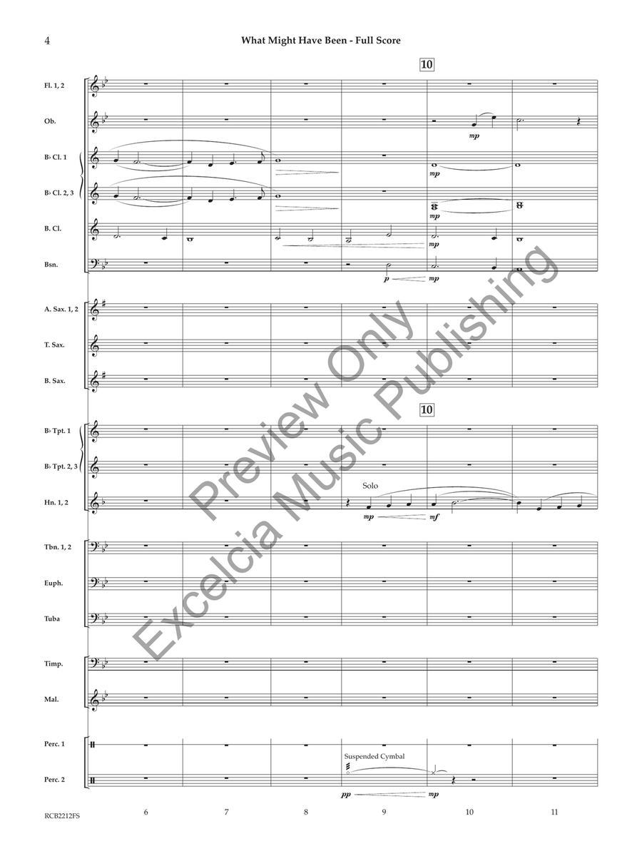 What Might Have Been (Score) Concert Band scores gallery preview page 5