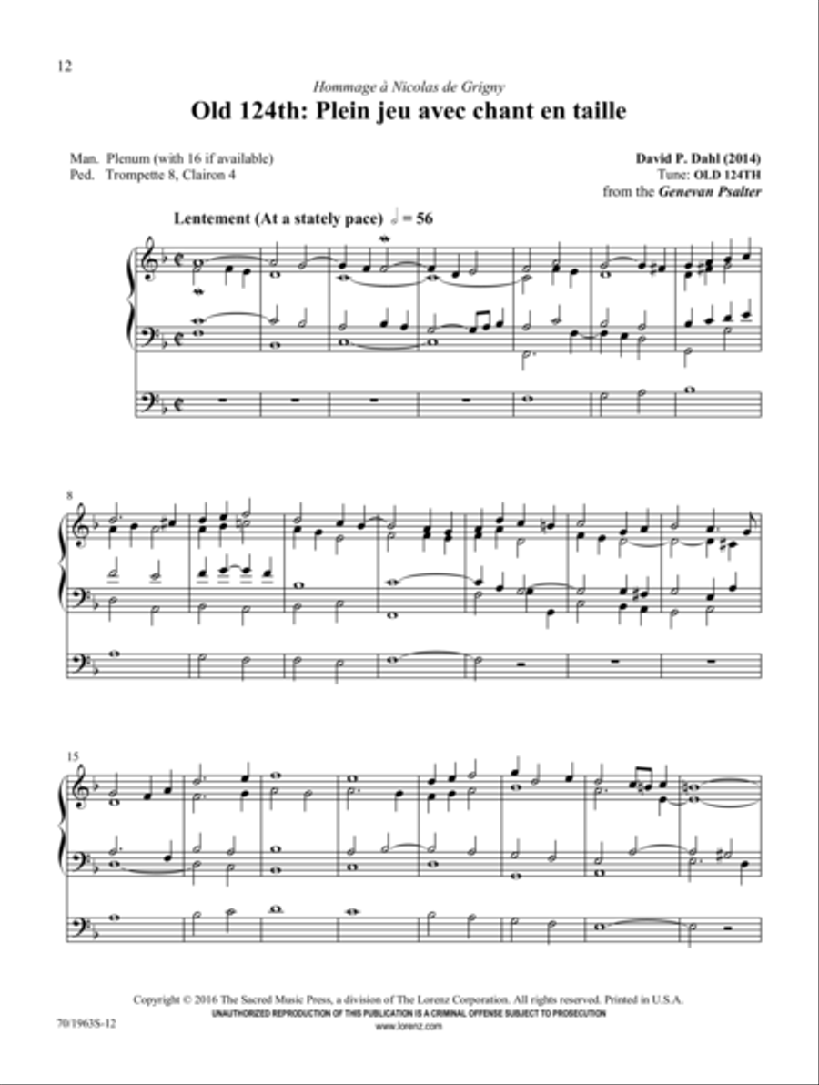 God of Grace and God of Glory Organ Solo scores gallery preview page 5