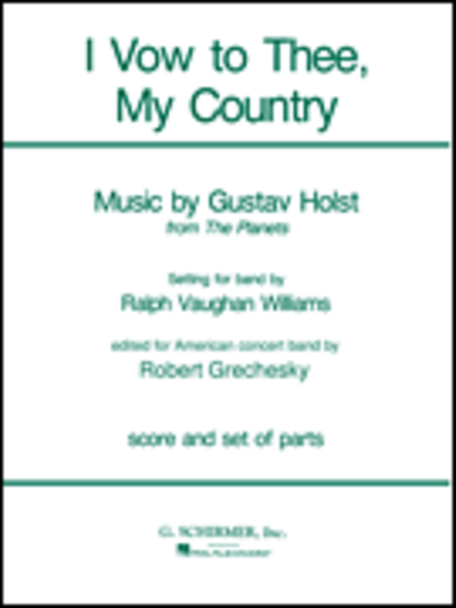 I Vow To Thee My Country Band Full Score