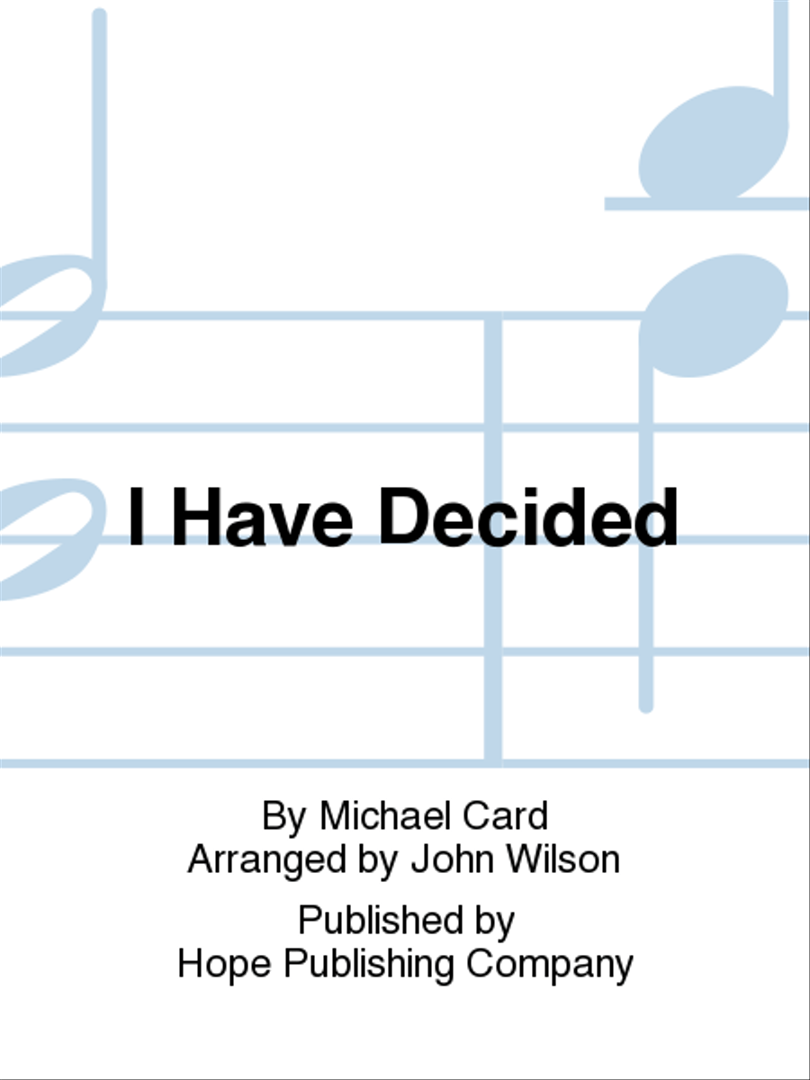 I Have Decided 4-Part scores gallery preview page 1