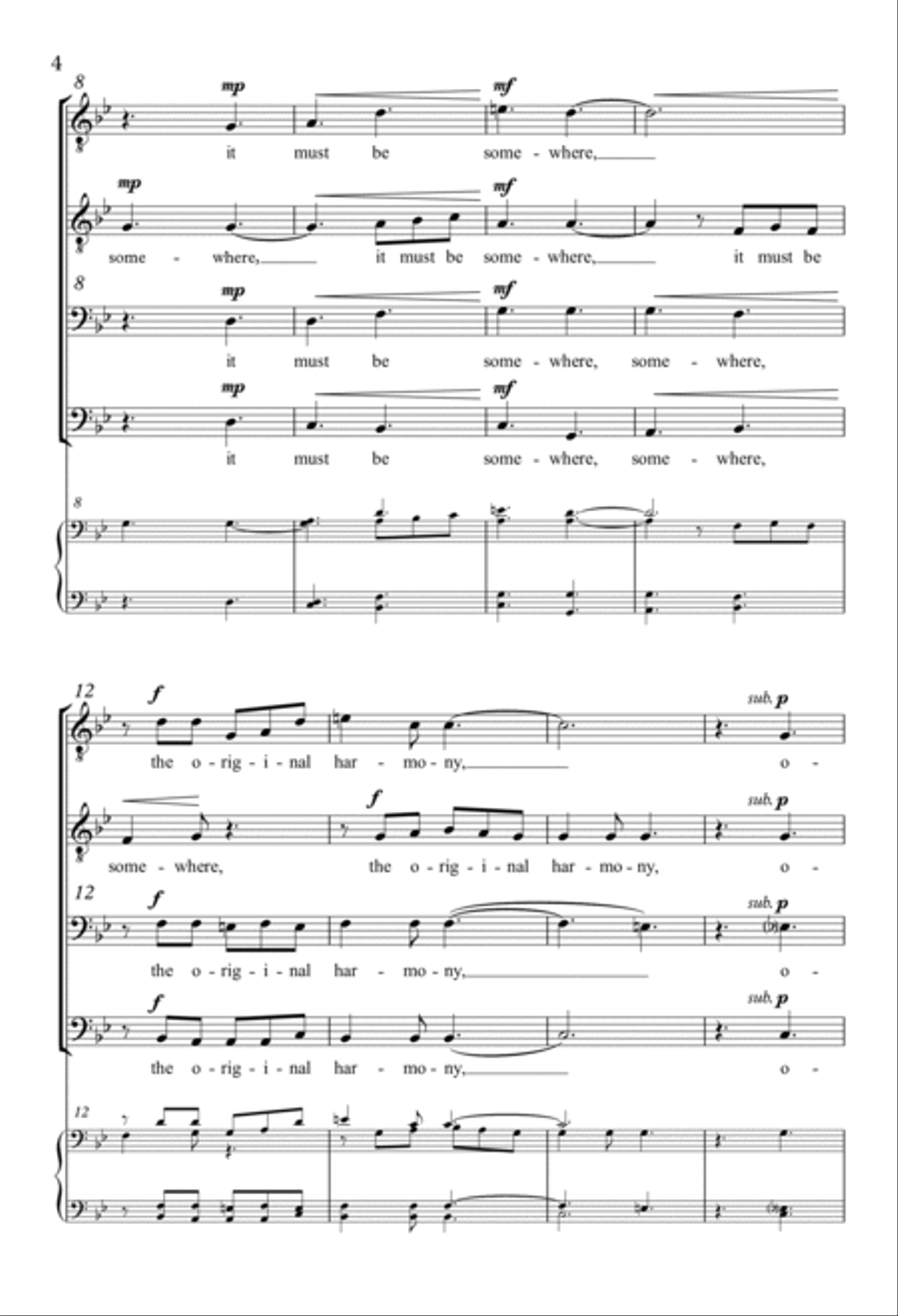 Original Harmony TTBB scores gallery preview page 2