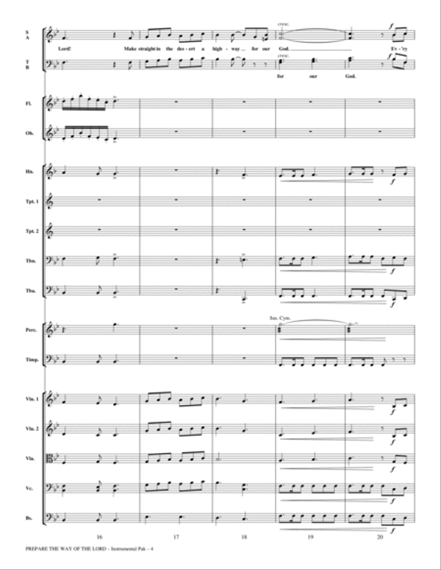 Prepare The Way Of The Lord - Full Score Choir scores gallery preview page 4