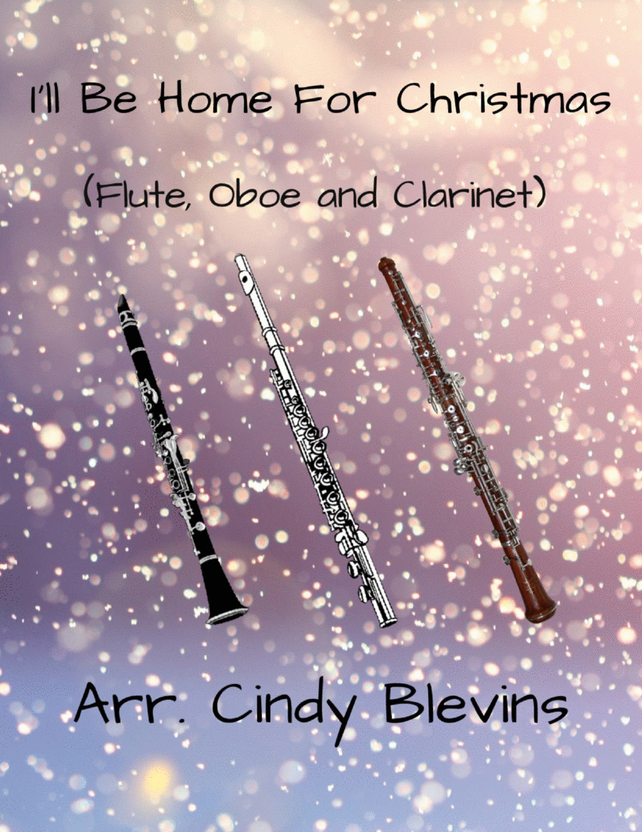 I'll Be Home For Christmas Woodwind Trio scores gallery preview page 1