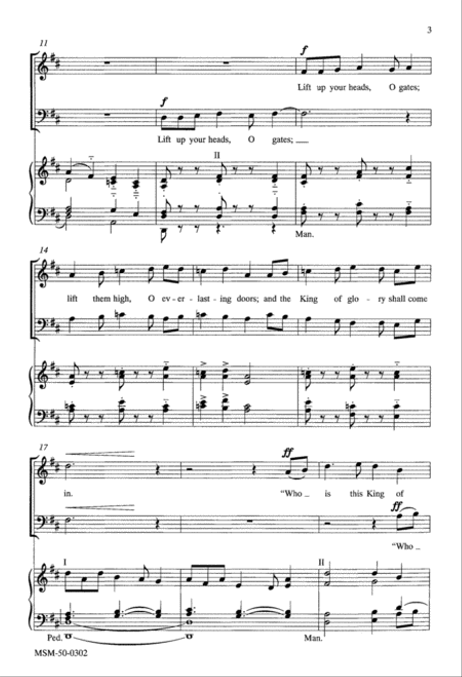 Lift Up Your Heads, O Gates 2-Part scores gallery preview page 2