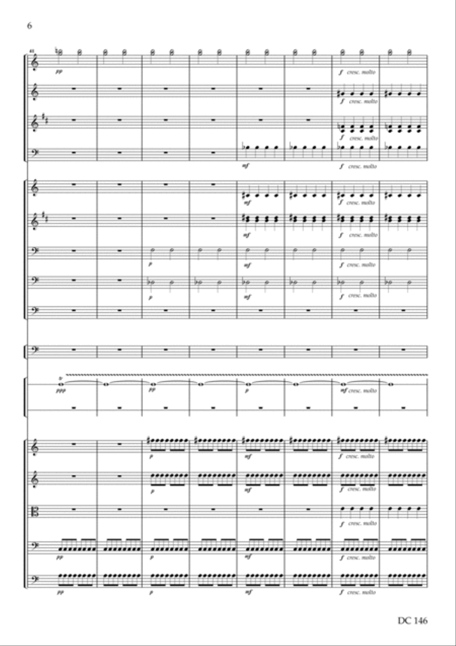 Polytechnic Overture [score only] Percussion Ensemble scores gallery preview page 6