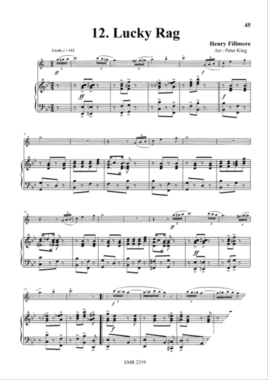 15 Rags Tenor Saxophone scores gallery preview page 14