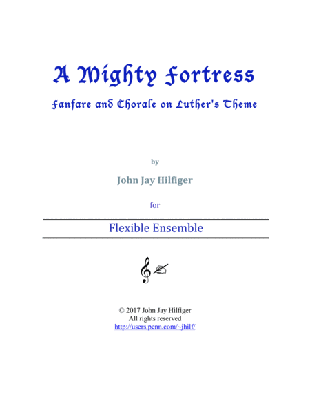 A Mighty Fortress: Fanfare and Chorale on Luther's Theme image number null