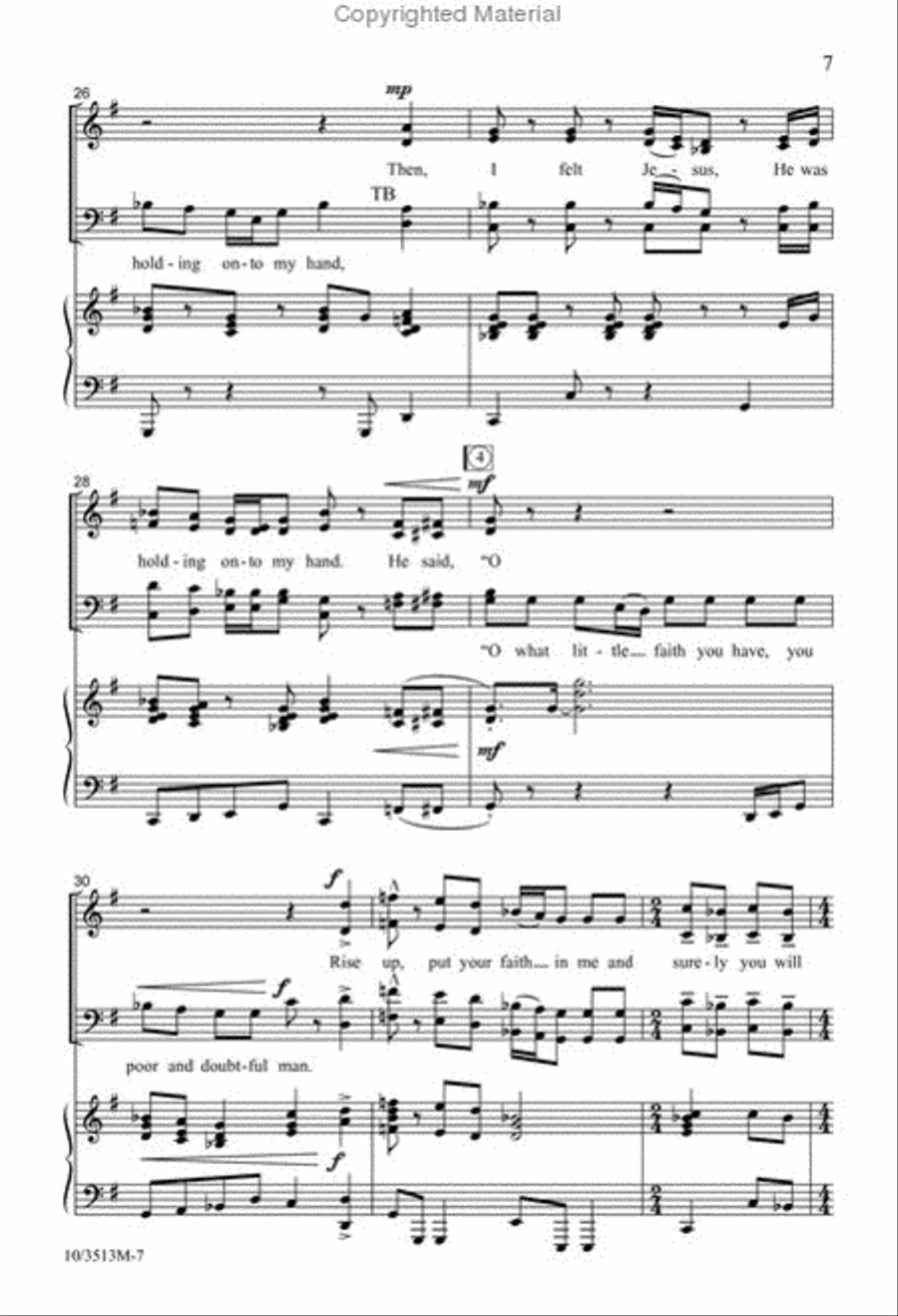 Walking 'Cross the Sea Walking 'Cross the Sea 4-Part scores gallery preview page 6