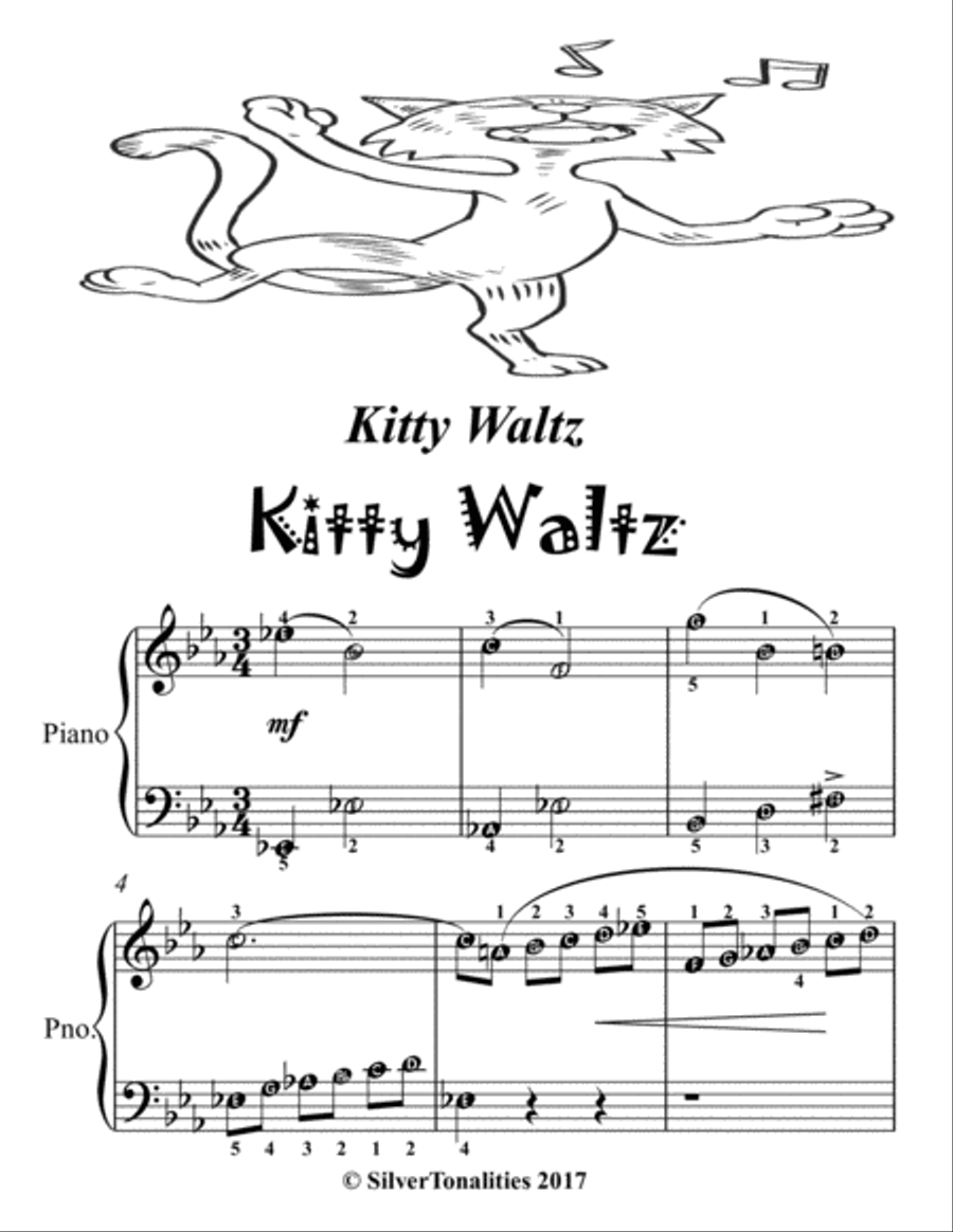 Kitty Waltz for Easiest Piano Easy Piano scores gallery preview page 4