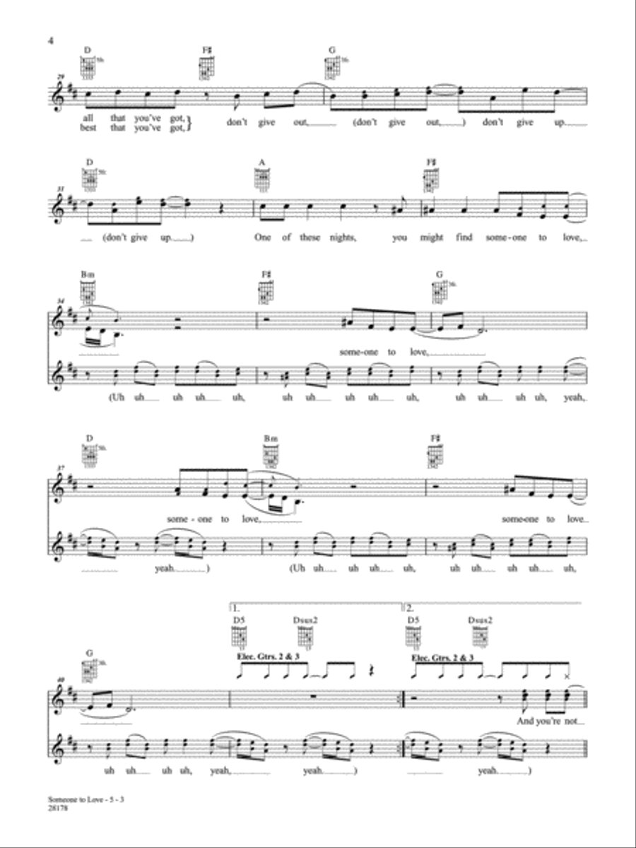 Someone To Love Guitar Tablature scores gallery preview page 3