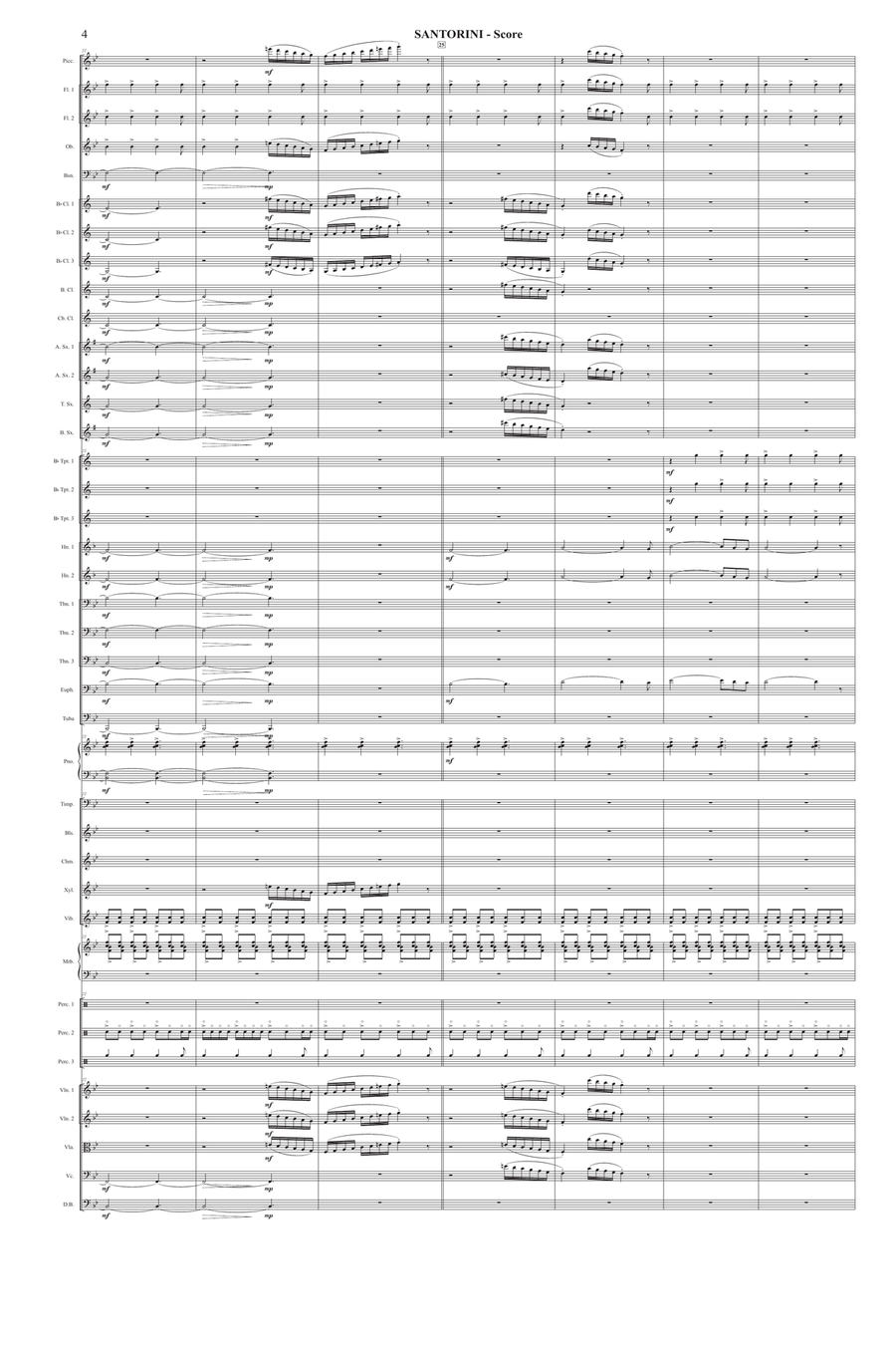 Santorini Concert Band scores gallery preview page 4