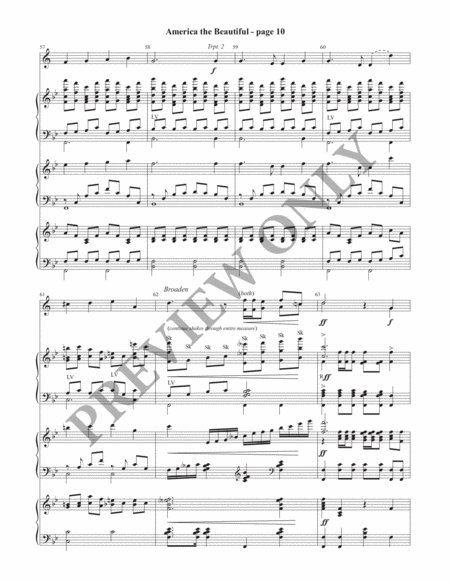 America the Beautiful (Handbell Part) image number null