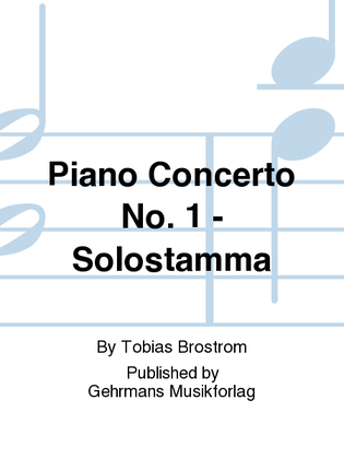 Book cover for Piano Concerto No. 1 - Solostamma