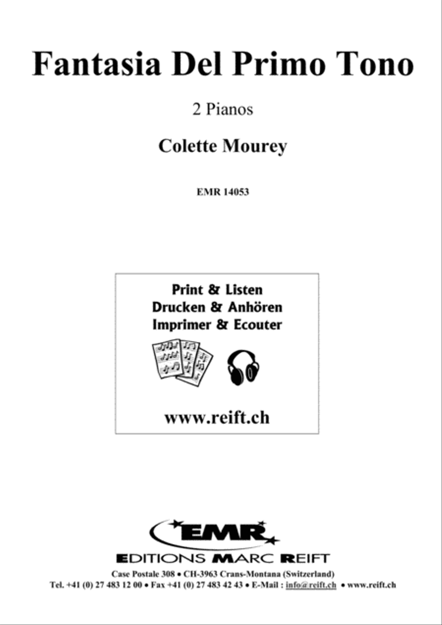 Fantasia Del Primo Tono Piano Duet scores gallery preview page 2