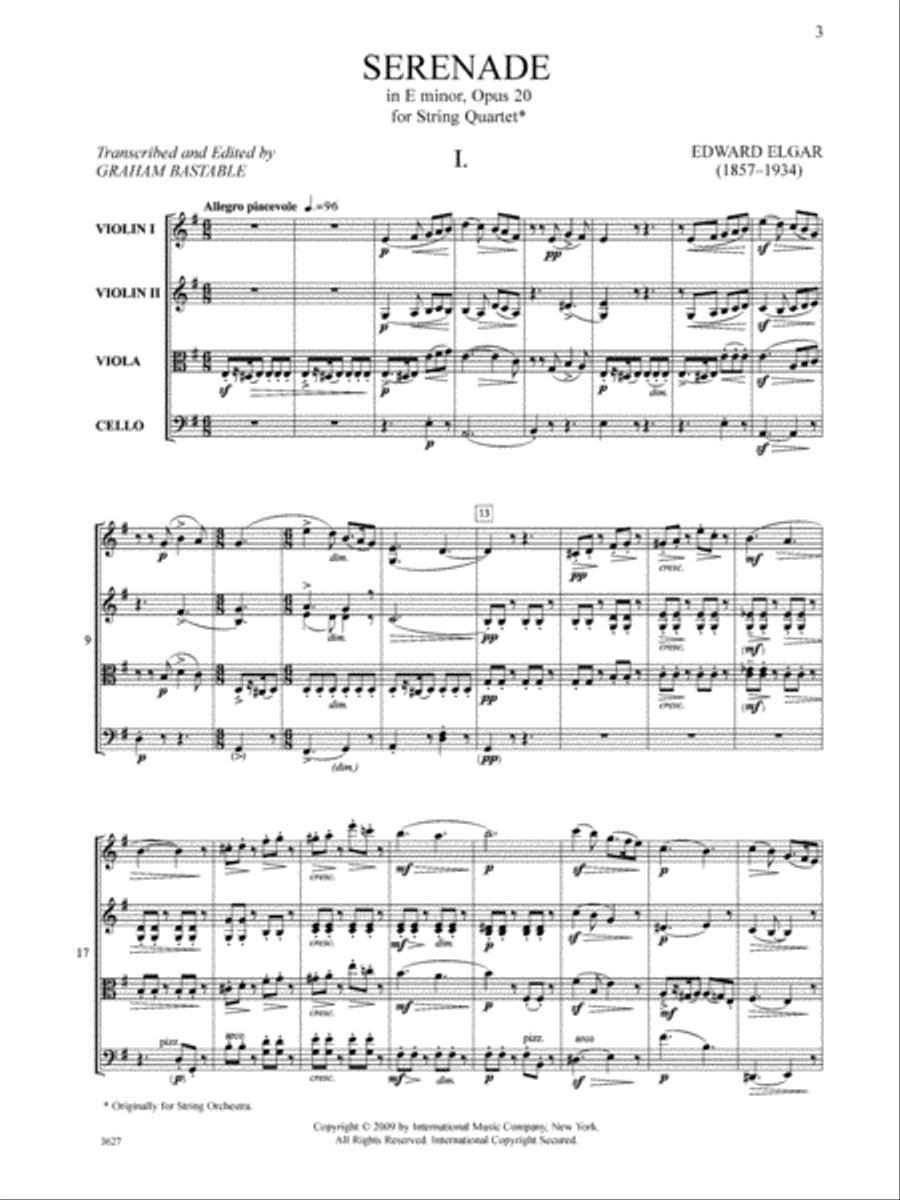 Serenade In E Minor, Opus 20 String Quartet scores gallery preview page 2