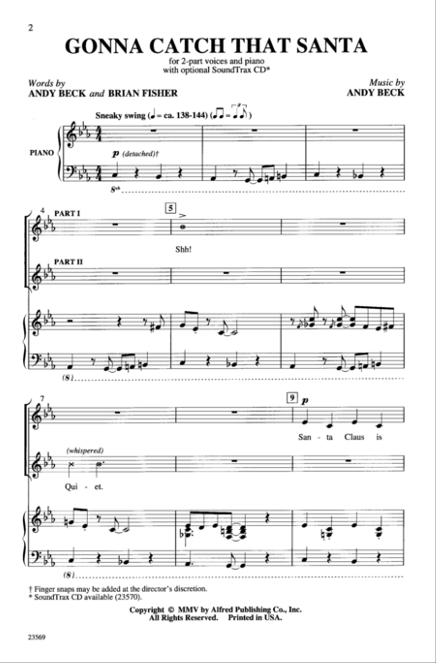 Gonna Catch That Santa 2-Part scores gallery preview page 2
