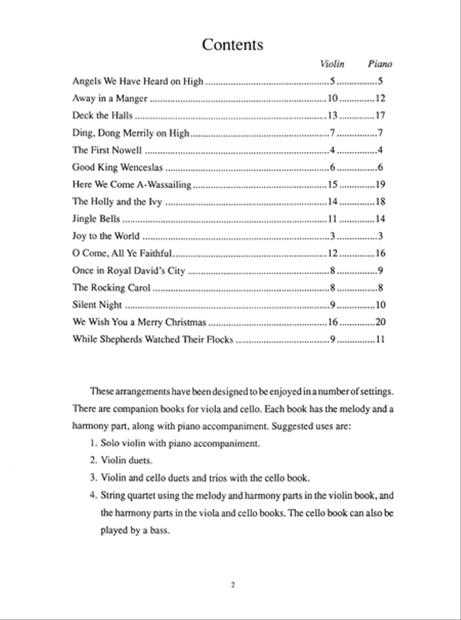 Christmas Solos for Beginning Violin Violin Solo scores gallery preview page 3