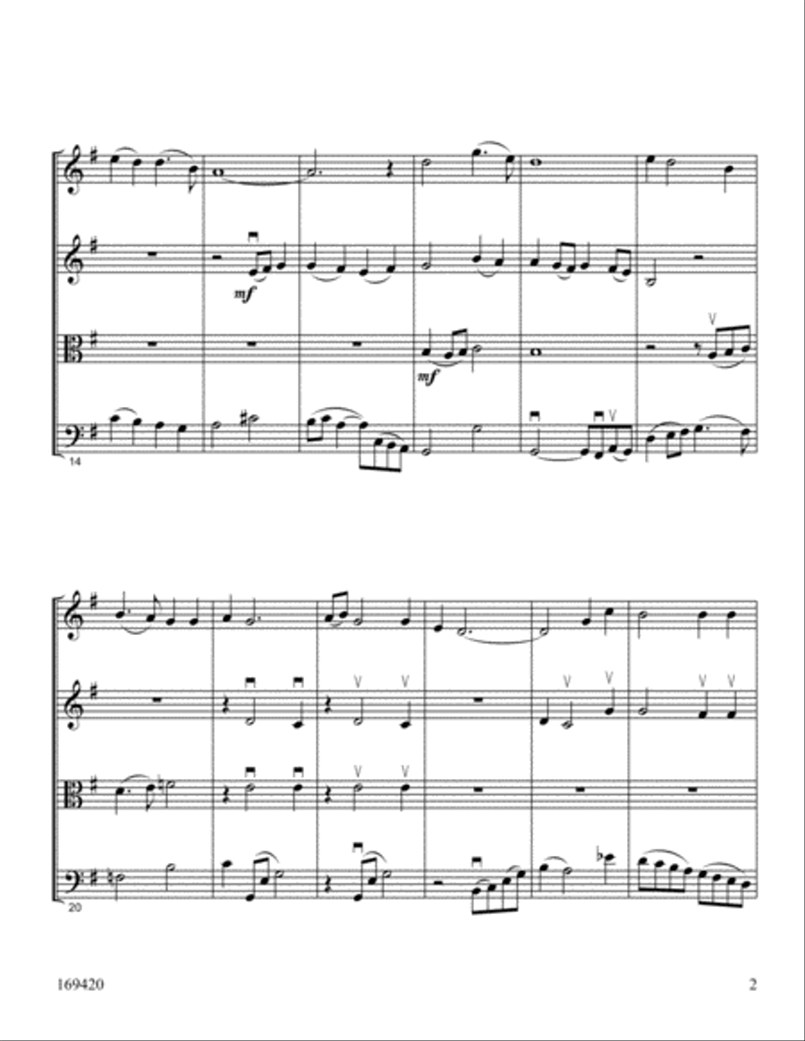 Were You There? String Quartet scores gallery preview page 2