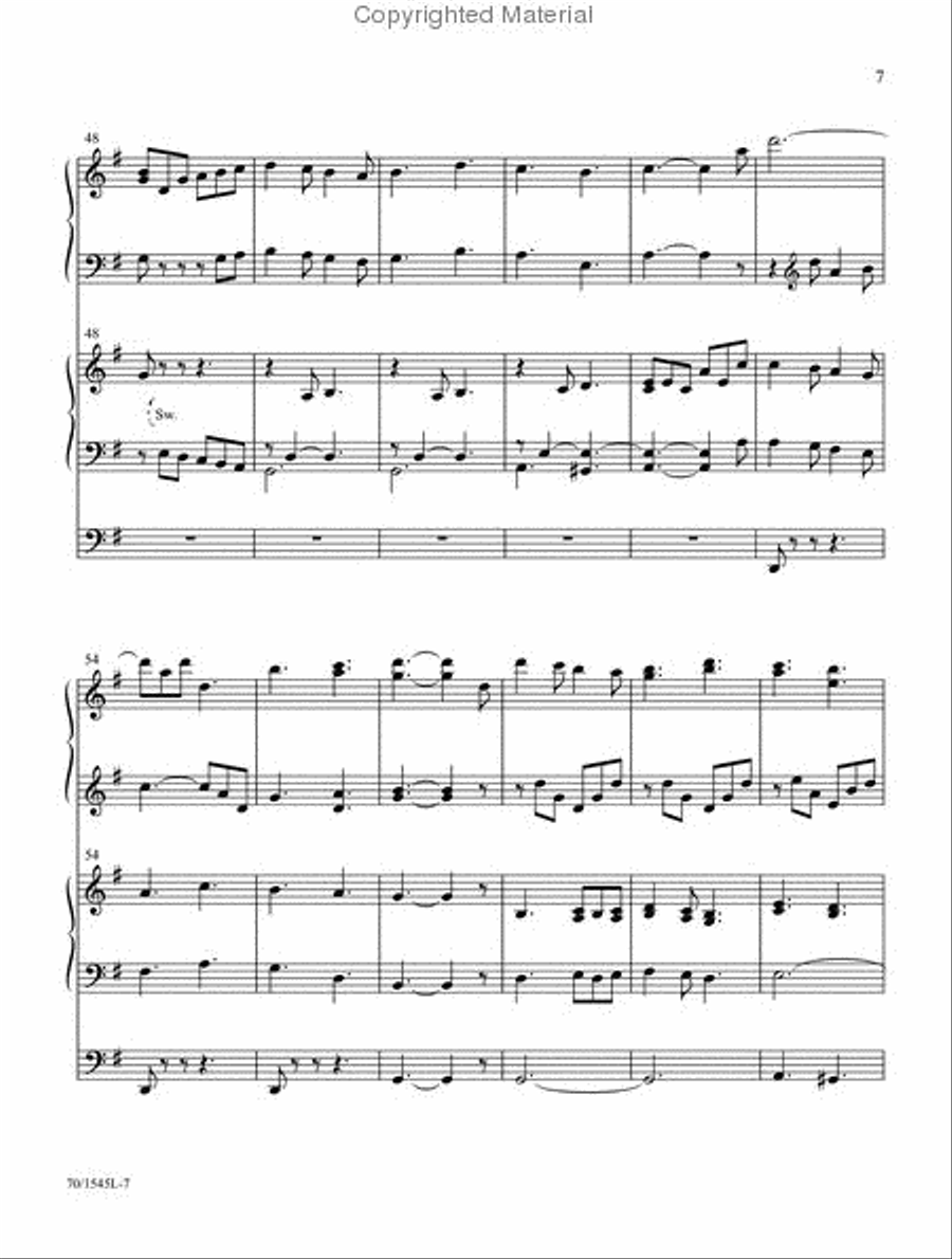 The Snow Lay on the Ground Organ scores gallery preview page 6