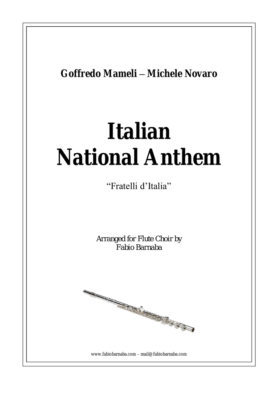 Italian National Anthem - Fratelli d'Italia - for Flute Choir Flute Choir scores gallery preview page 1