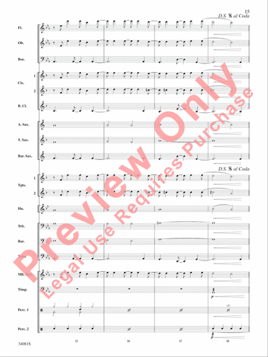 Misery Concert Band scores gallery preview page 16