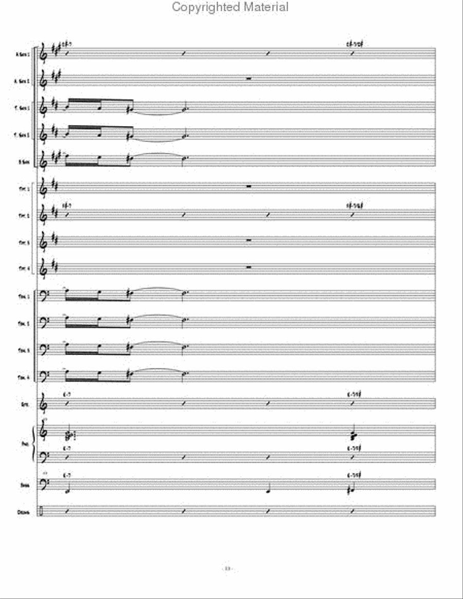 New Beginning, A Jazz Ensemble scores gallery preview page 14
