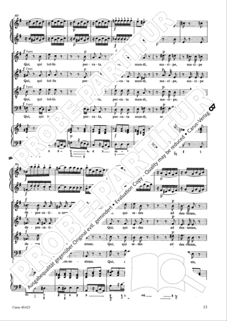 Missa brevis in G major Missa brevis in G major 4-Part scores gallery preview page 14