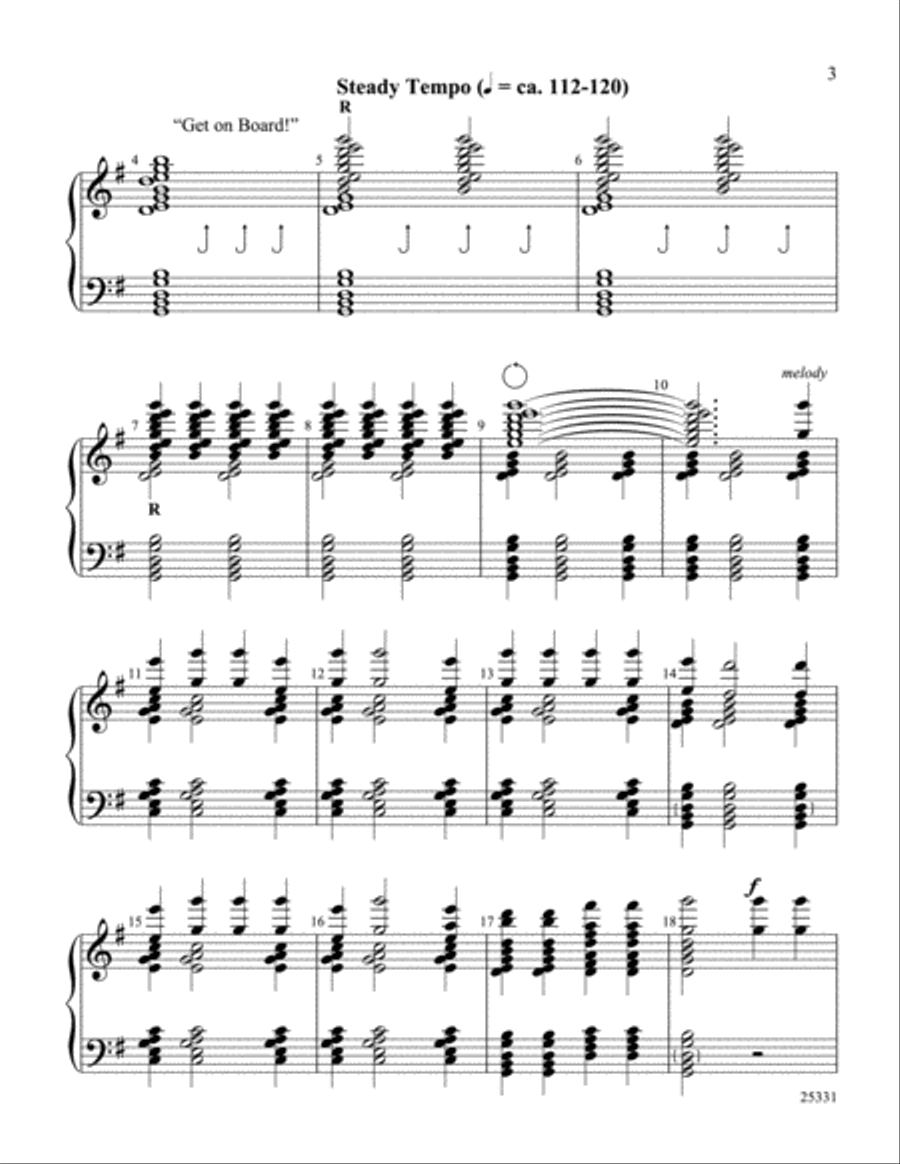 Get On Board, Little Children Handbell Choir scores gallery preview page 3