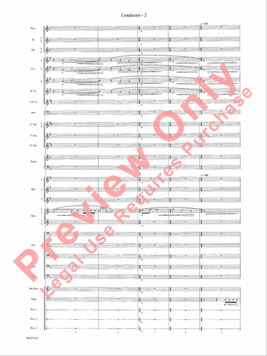 Purgatorio Concert Band scores gallery preview page 5