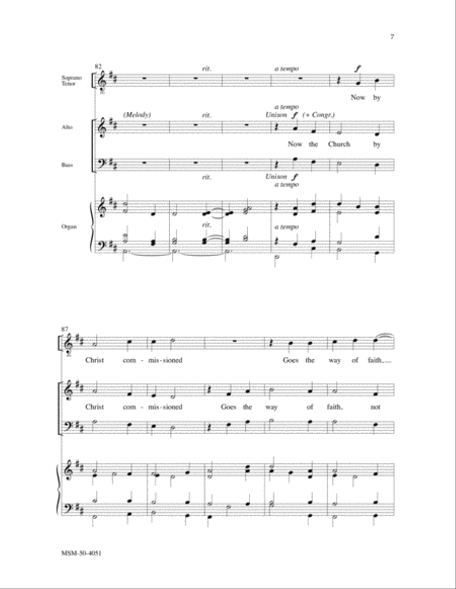 Now Life Rises in the Morning 4-Part scores gallery preview page 5