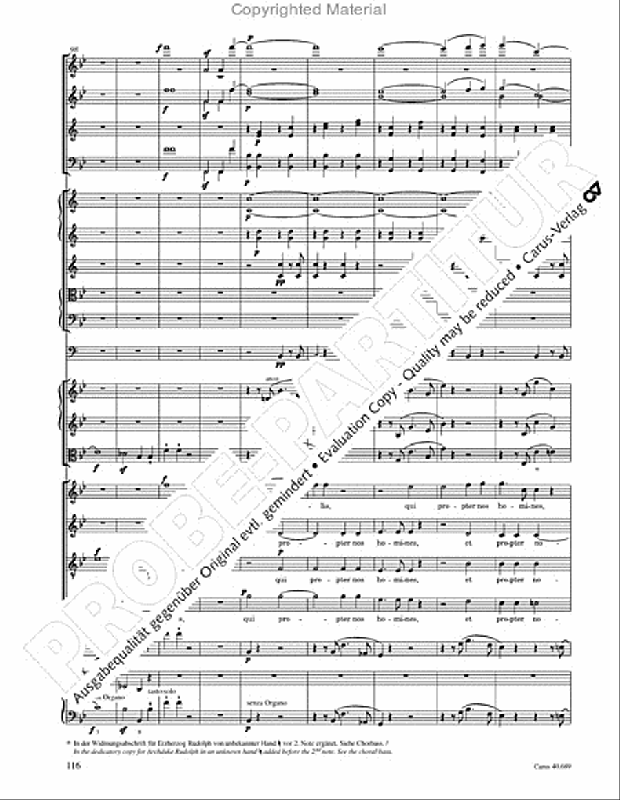 Missa solemnis Missa solemnis 4-Part scores gallery preview page 132