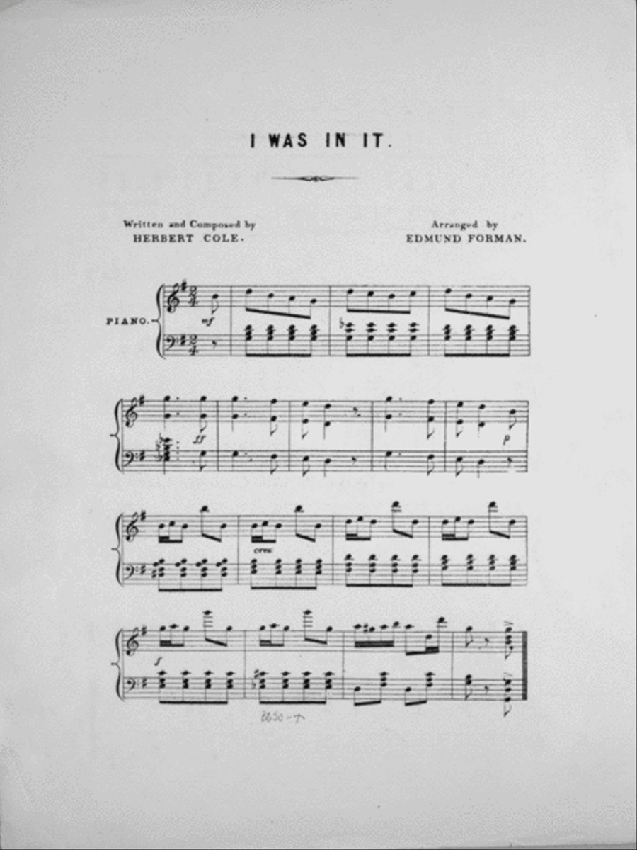 I Was In It. Comic Song Voice scores gallery preview page 2