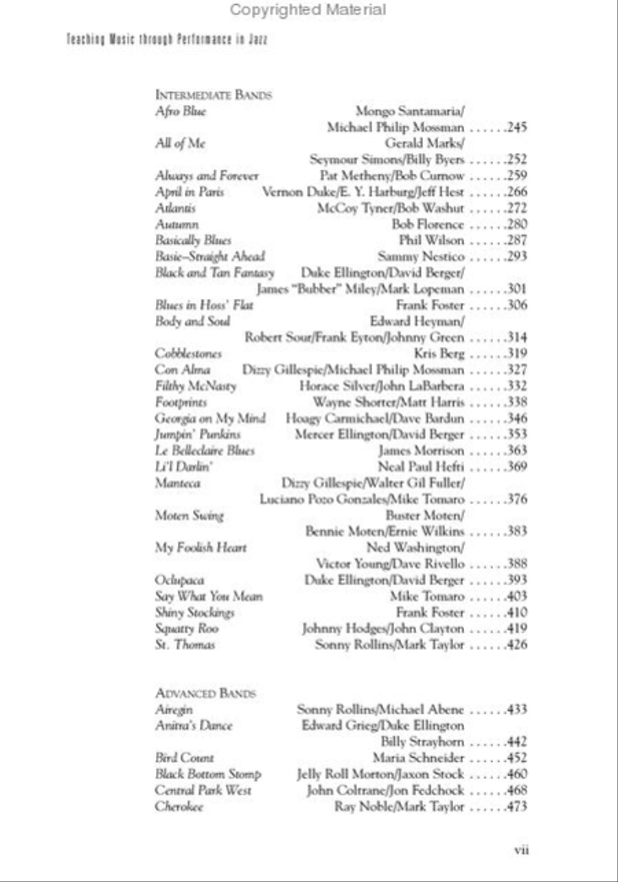 Teaching Music through Performance in Jazz - Volume 1 Teacher Editions scores gallery preview page 4
