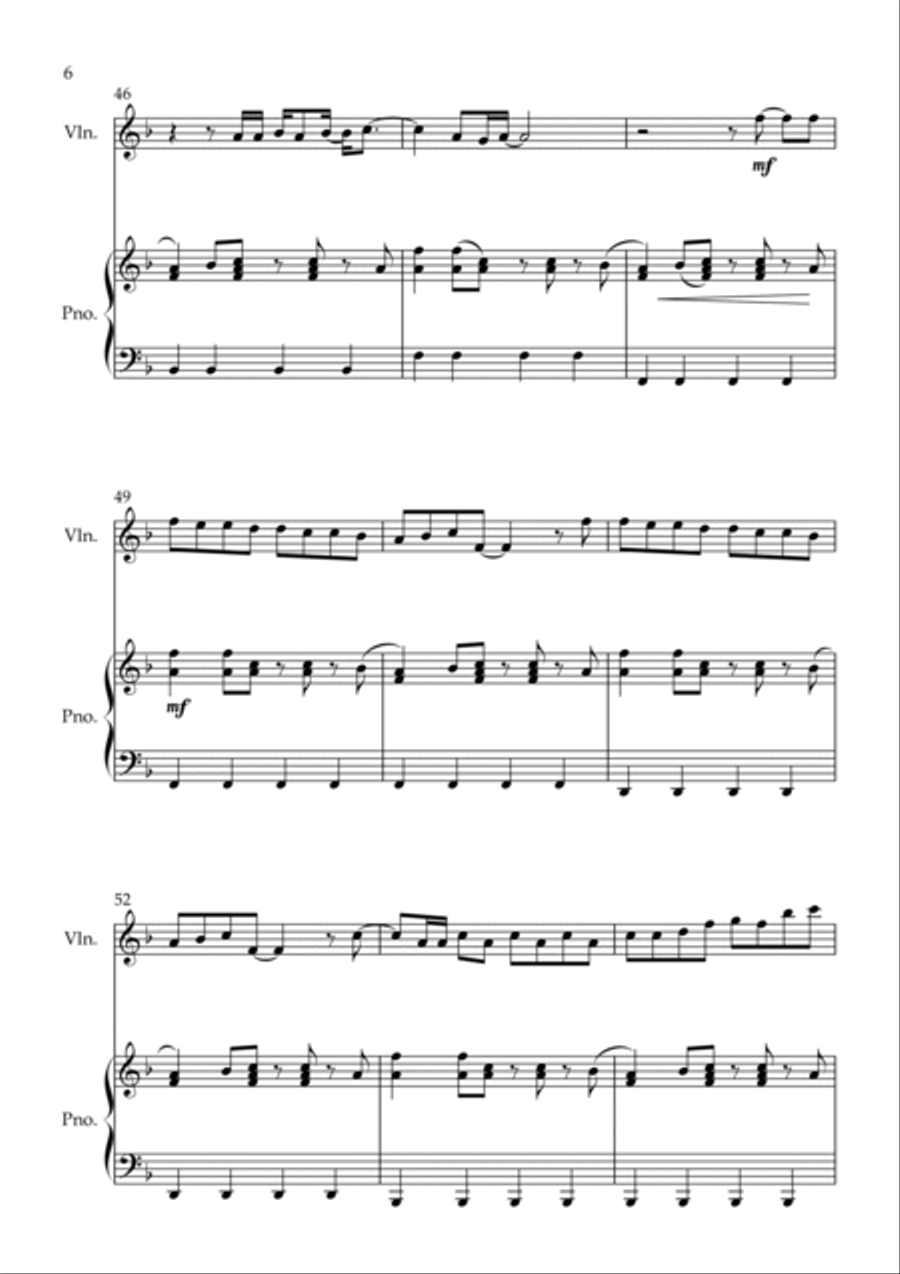 Just The Way You Are Just The Way You Are Violin Solo scores gallery preview page 6